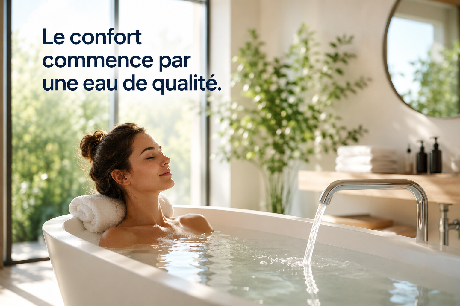 Le confort commence par une eau de qualit&eacute;.
